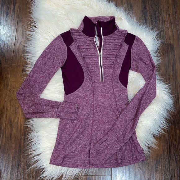 Lululemon Run Your Heart Out purple Pullover Workout 2 - Picture 5 of 10